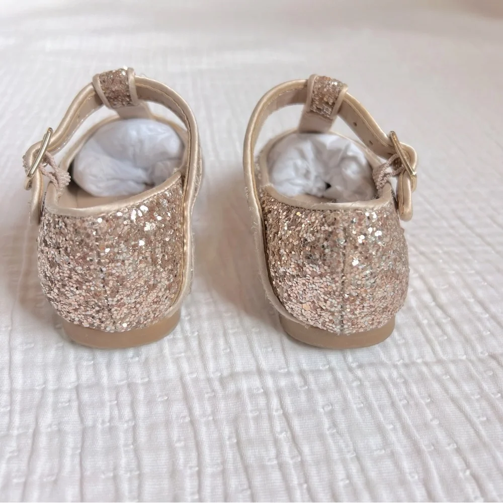 Edgehill x Nicola Bathie Glitter T-Bar Shoes, Baby/Toddler Size 6